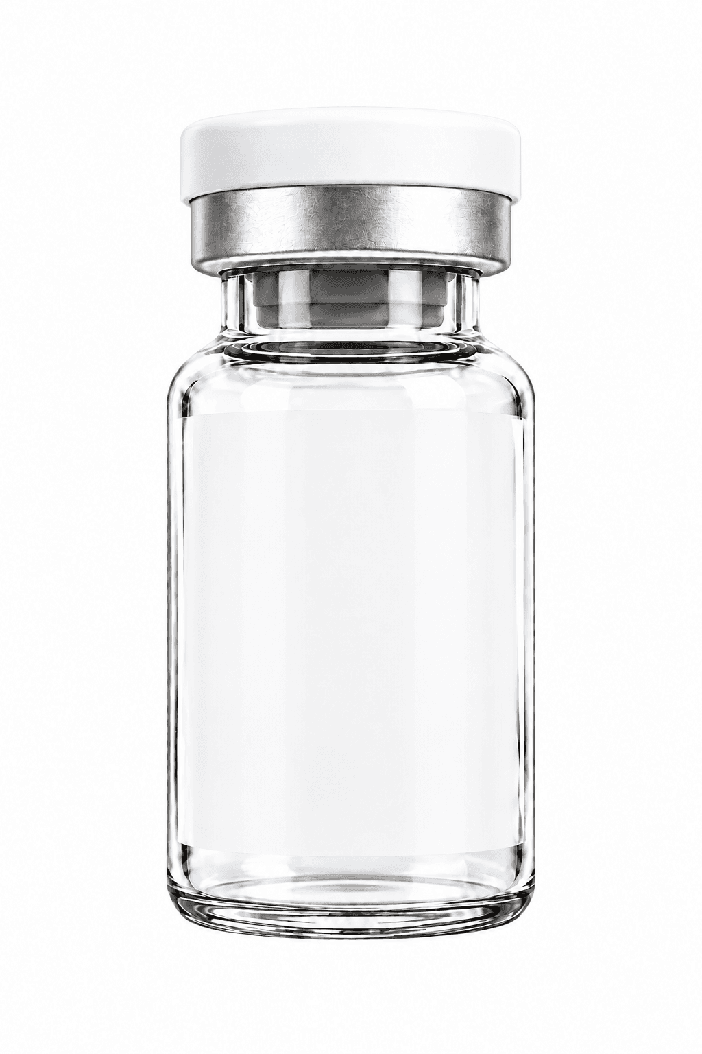 Semaglutide research vial, 5 MG, with a YOUR BRAND HERE label